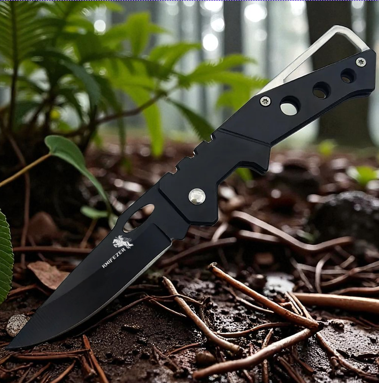 Gambar produk KNIFEZER Pisau Saku Lipat Mini Serbaguna Portable Knife Survival - W46
