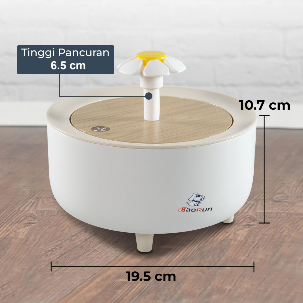 Gambar produk BaoRun FEIDASH Tempat Minum Anjing Kucing Fountain Dispenser 2L - G3370