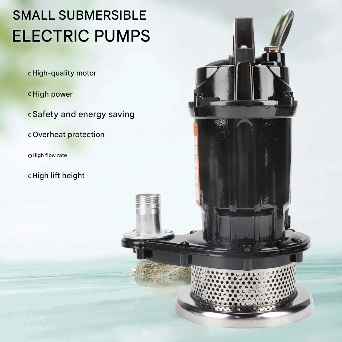 Gambar produk Merion Pompa Air Submersible Water Pump Stainless Steel 220V 370W - QDX3