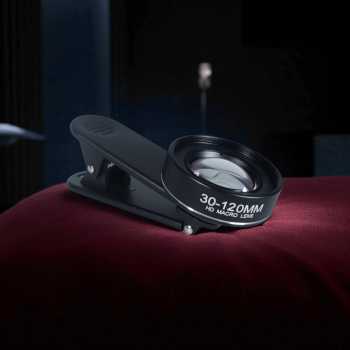 Gambar produk APEXEL Lensa Kamera Smartphone Macro Lens 30-120mm with Universal Clip - APL-HD30120