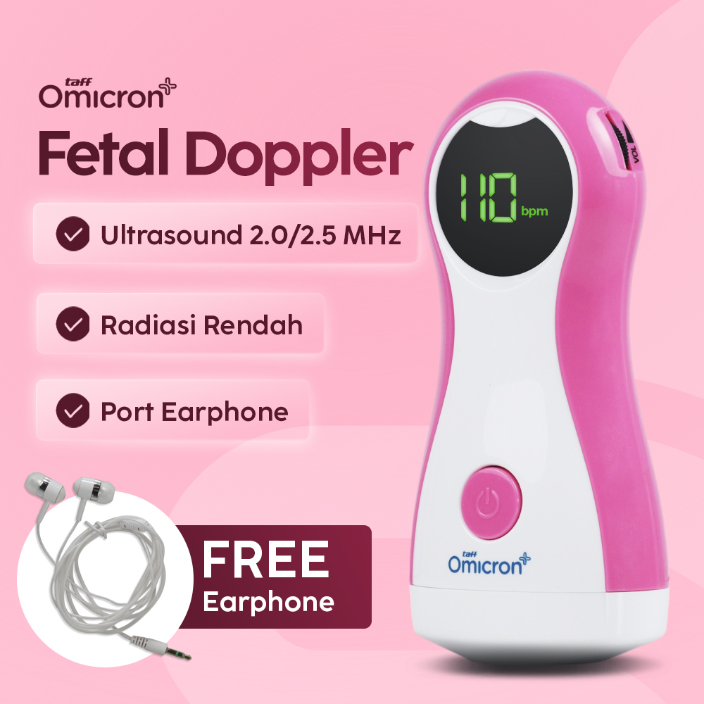 Gambar produk TaffOmicron Alat Deteksi Jantung Janin Fetal Doppler Heartrate Monitor - YK-90C