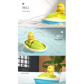 Gambar produk BAKA Mainan Mandi Anak Cute Duck Bathtub Boat Toy Water Spray Toddlers - INU132