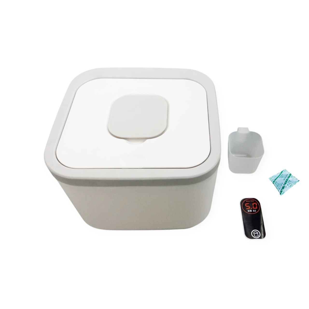 Gambar produk JOY Tempat Beras Household Dispenser Rice with Measuring Cup Rice 5kg - HJ