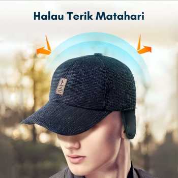 Gambar produk EDIKO Topi Baseball Unisex Cap Ear Warm Protection Penutup Telinga - K515
