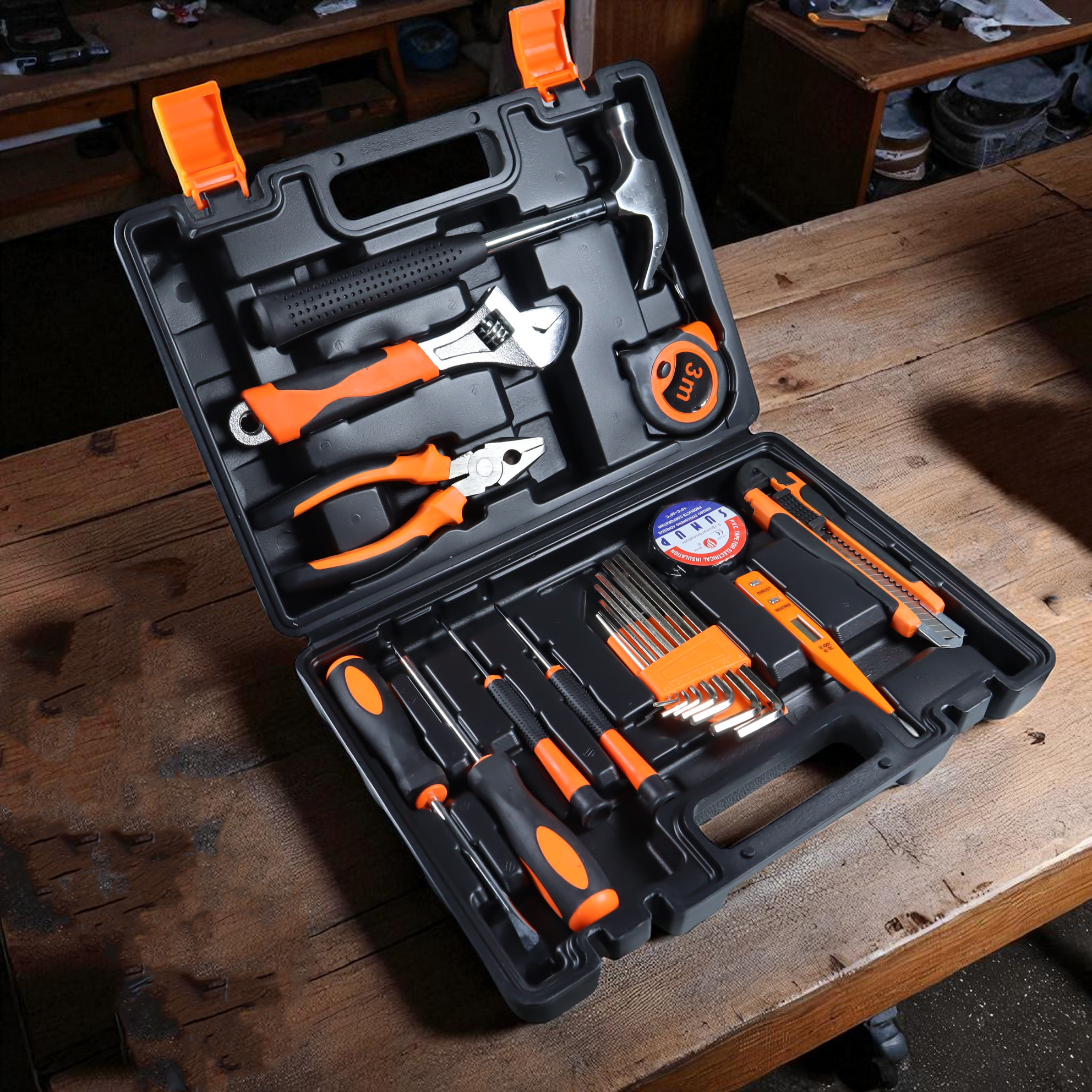 Gambar produk OLOEY Alat Set Perkakas Tang Palu Obeng with Box Storage 19in1 - BG50TC
