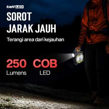 Gambar produk TaffLED Senter LED Lantera Camping COB Solar Panel Lights - TJ-329A