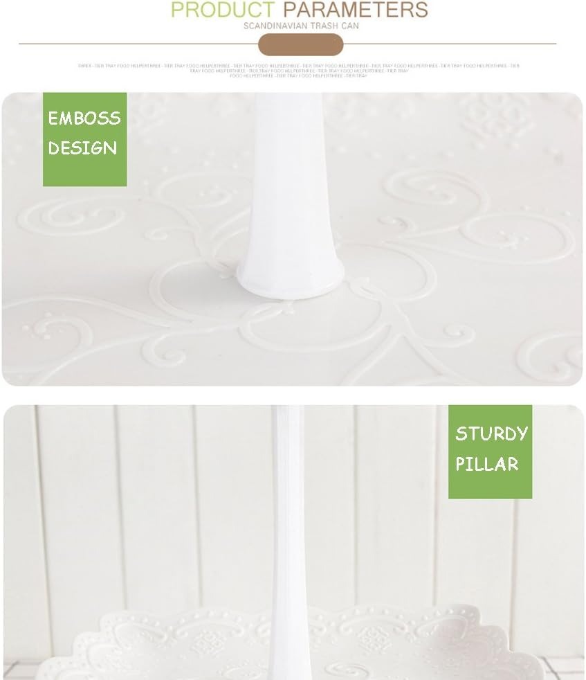 Gambar produk AXOP Rak Kue Susun 3 Tingkat Dessert Cake Rack Table Layer Square - A-13