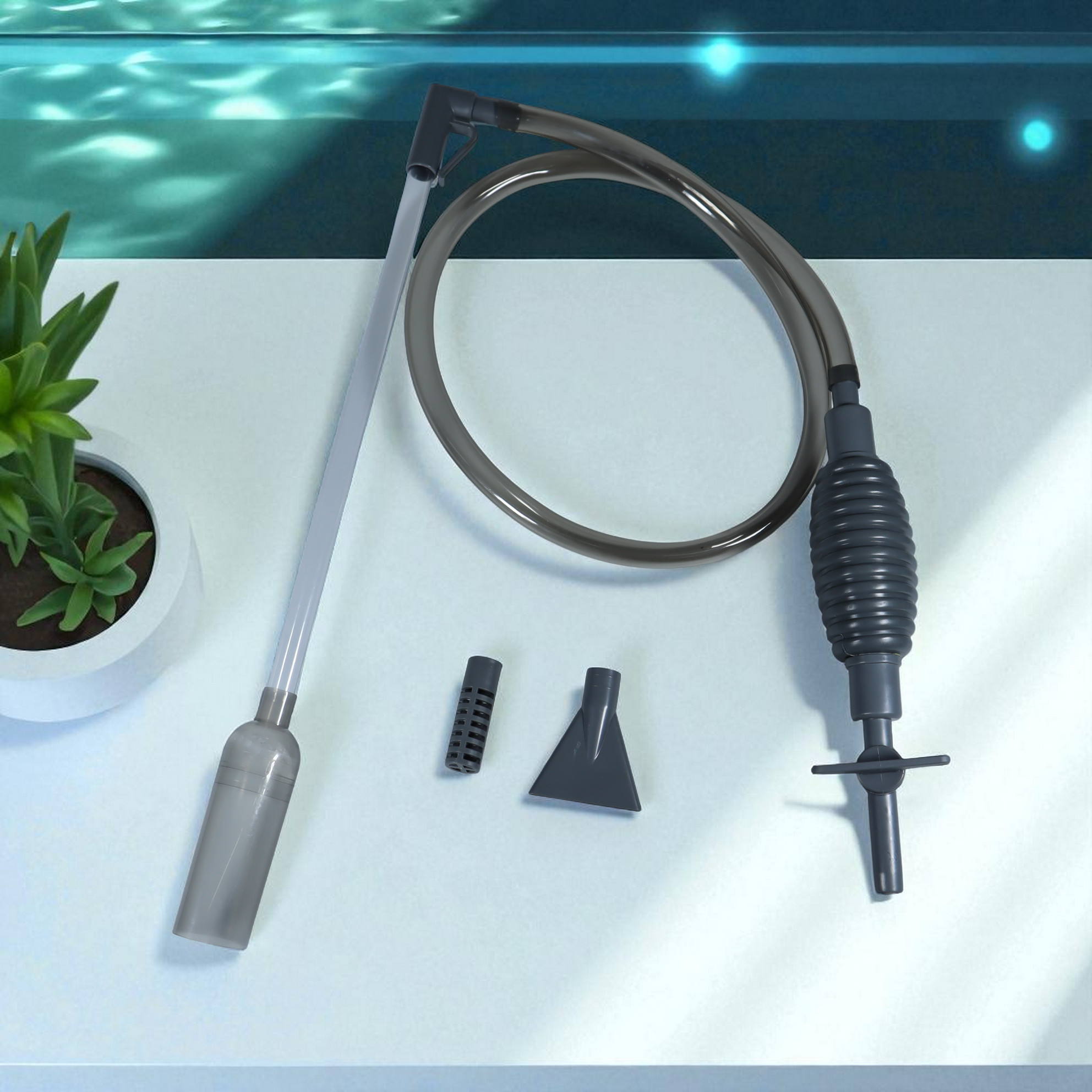 Gambar produk FISHERY Pembersih Akuarium Manual Fish Tank Water Changer 1.7M - FH17M