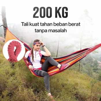 Gambar produk Hammock Tempat Tidur Gantung Double Thick Canvas - JS426