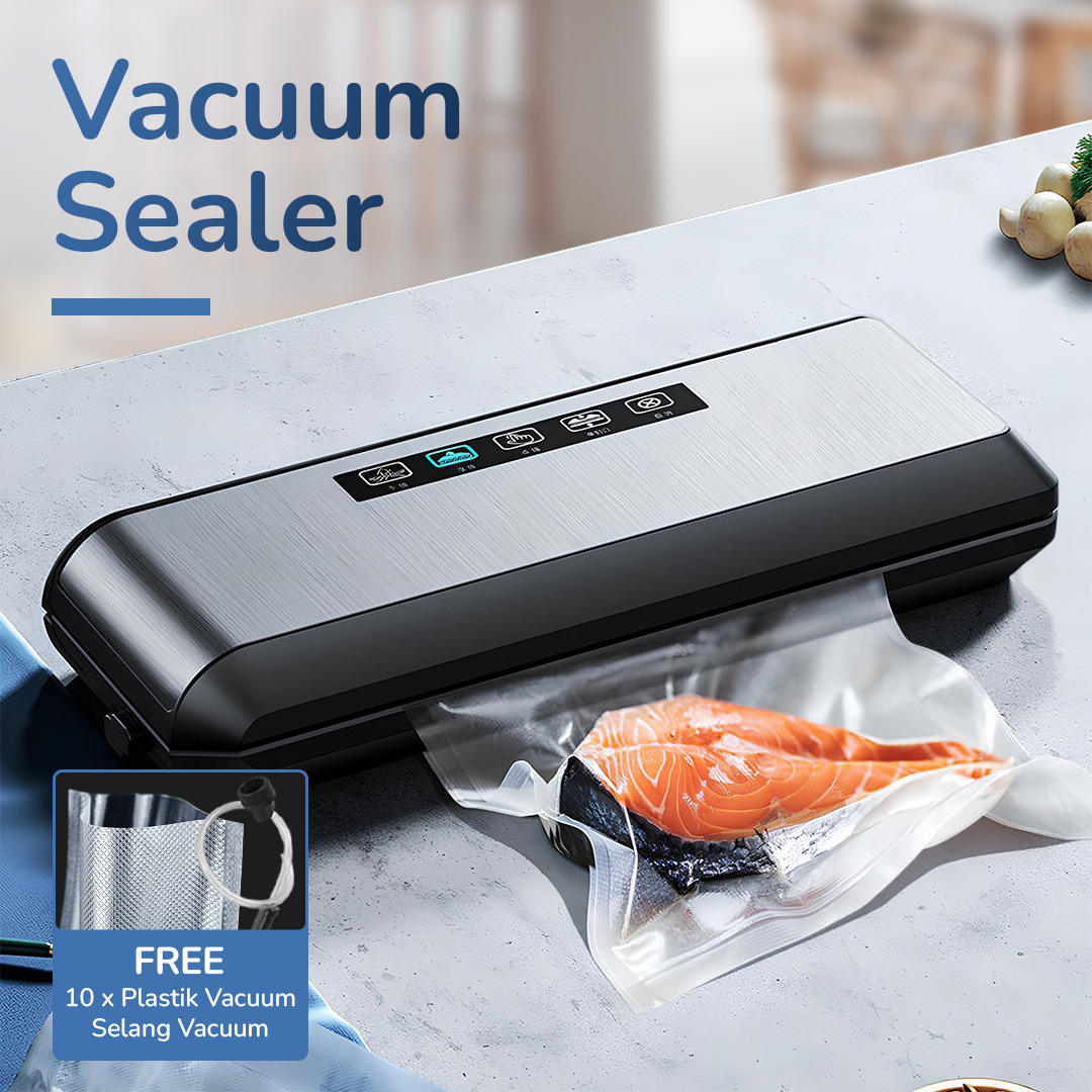 Gambar produk Alat Vakum Makanan Vacuum Sealer Packaging Machine with Bag - HP-9008