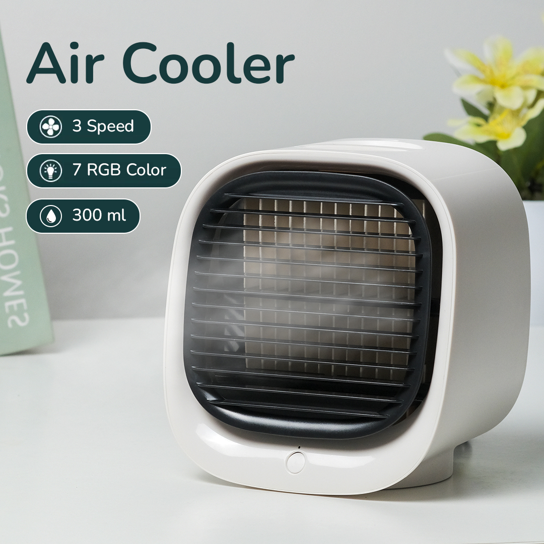 Gambar produk Filterhualv Air Cooler Mini Fan AC Kipas Penyejuk Ruangan 300ml - M201