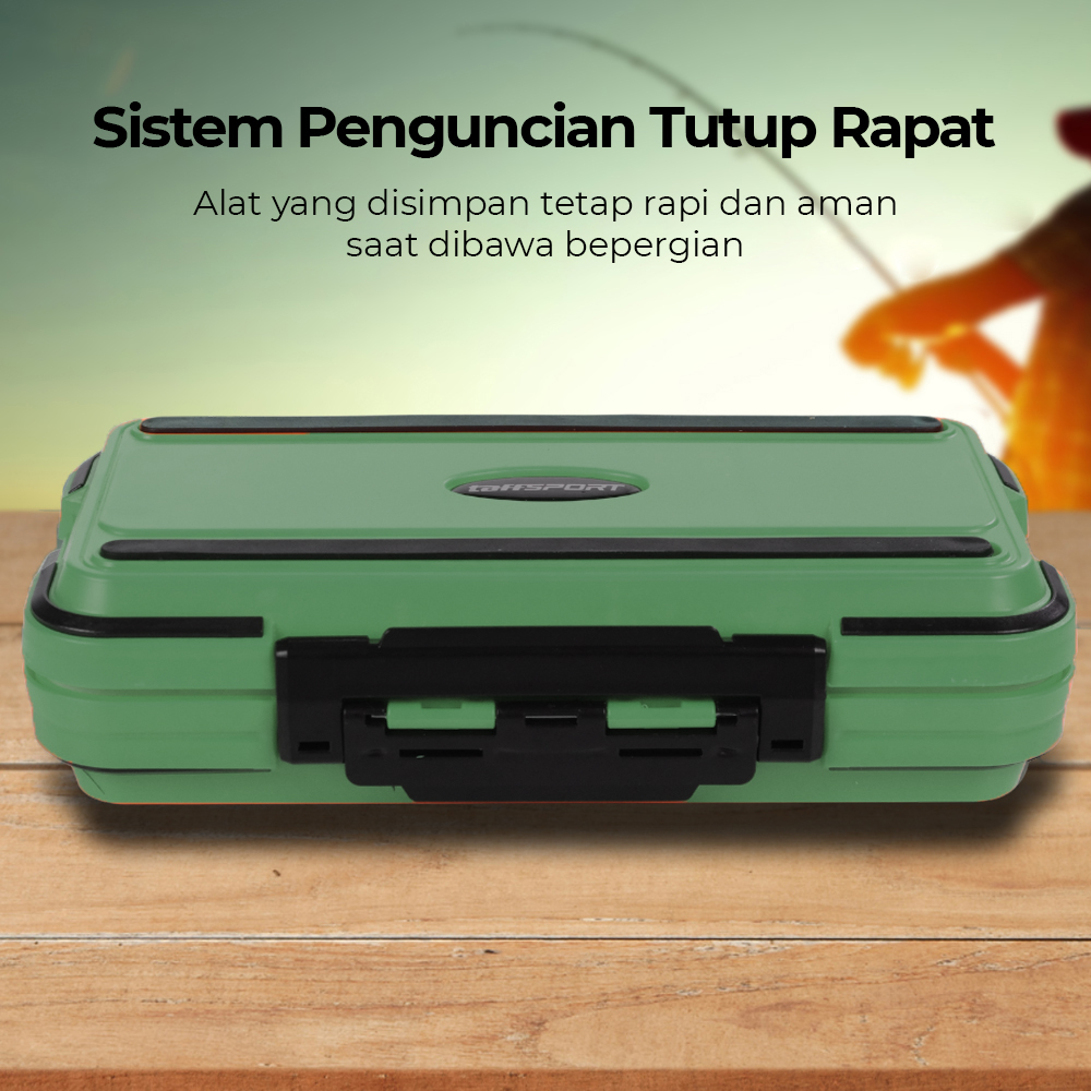 Gambar produk TaffSPORT Kotak Perkakas Kail Pancing Tackle Box Waterproof L - DY029