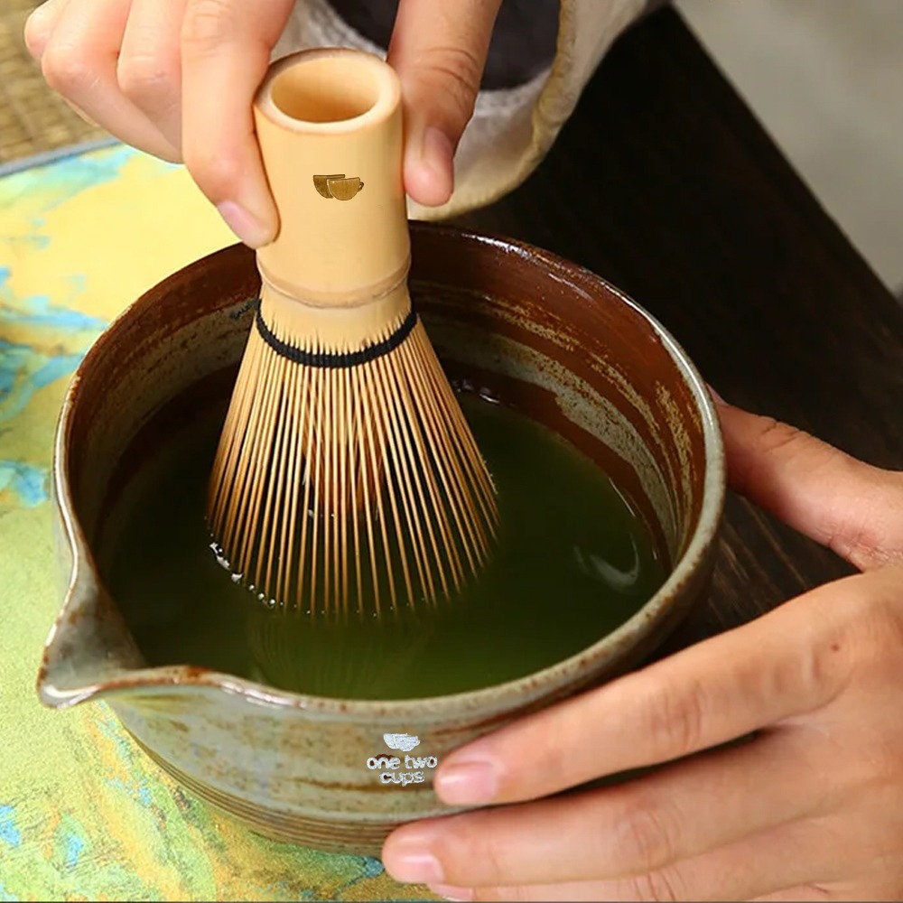 Gambar produk One Two Cups Chasen Bamboo Whisk Matcha Teh Set 4in1 Chawan Chashaku - N41