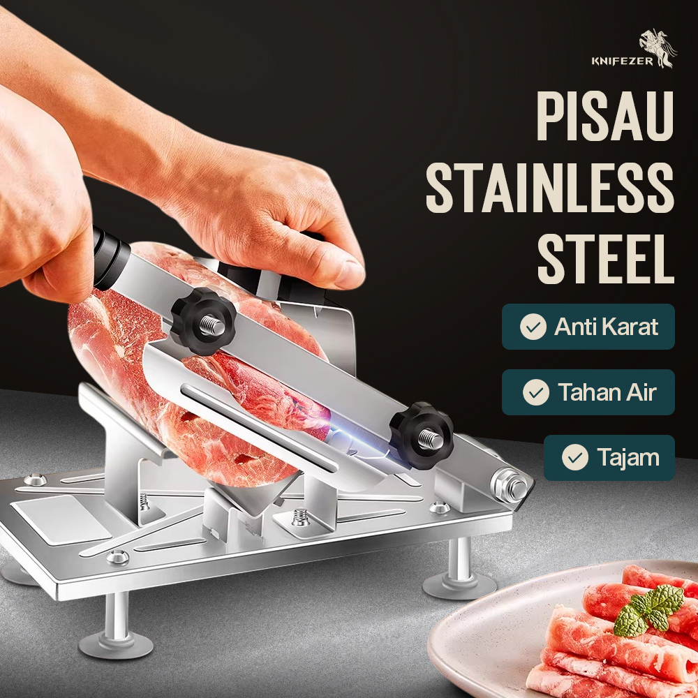 Gambar produk KNIFEZER Alat Slice Daging Meat Lamb Cutter Machine - SKP229
