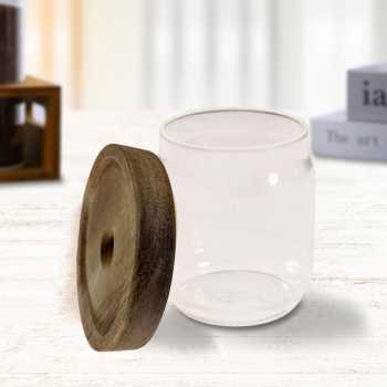 Gambar produk One Two Cups Toples Kaca Penyimpanan Makanan Kedap Udara Storage Jar 350ml - SL01