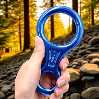 Gambar produk Snowtain Figure 8 Descender Ring Climbing Aviation Aluminium 35KN - SN-35