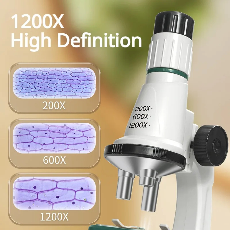 Gambar produk MICROKID Mikroskop Monokuler Edukasi Anak Pengamatan Science 1200x - SD661