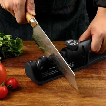 Gambar produk WAK Pengasah Pisau Dapur 4in1 Gunting Knife Sharpener Profesional - WK2003C