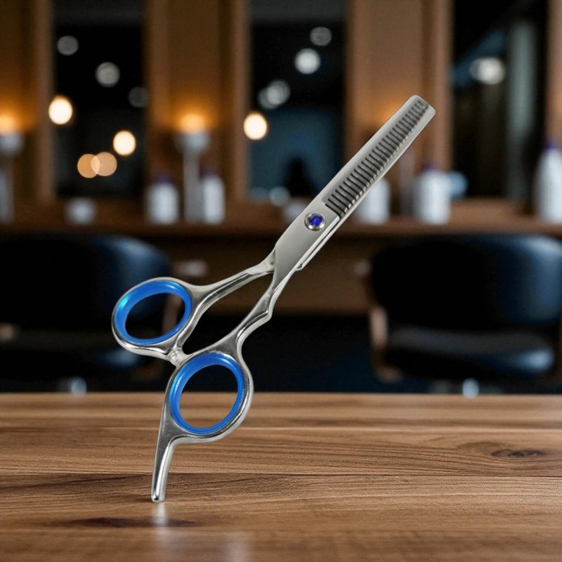 Gambar produk YUCH Gunting Rambut Lurus Sasak Oil Quenching Stainless Steel 4Cr13 Thinning Scissor - YC6