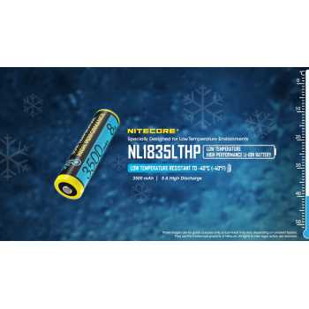 NITECORE Baterai Rechargeable 18650 Li-Ion 3.6V 3500mAh 1 PCS - NL1835LTHP