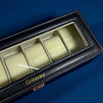 Gambar produk Rhodey Kotak Penyimpanan Jam Tangan Storage Organizer Watch Box 6 Slot - LS-006