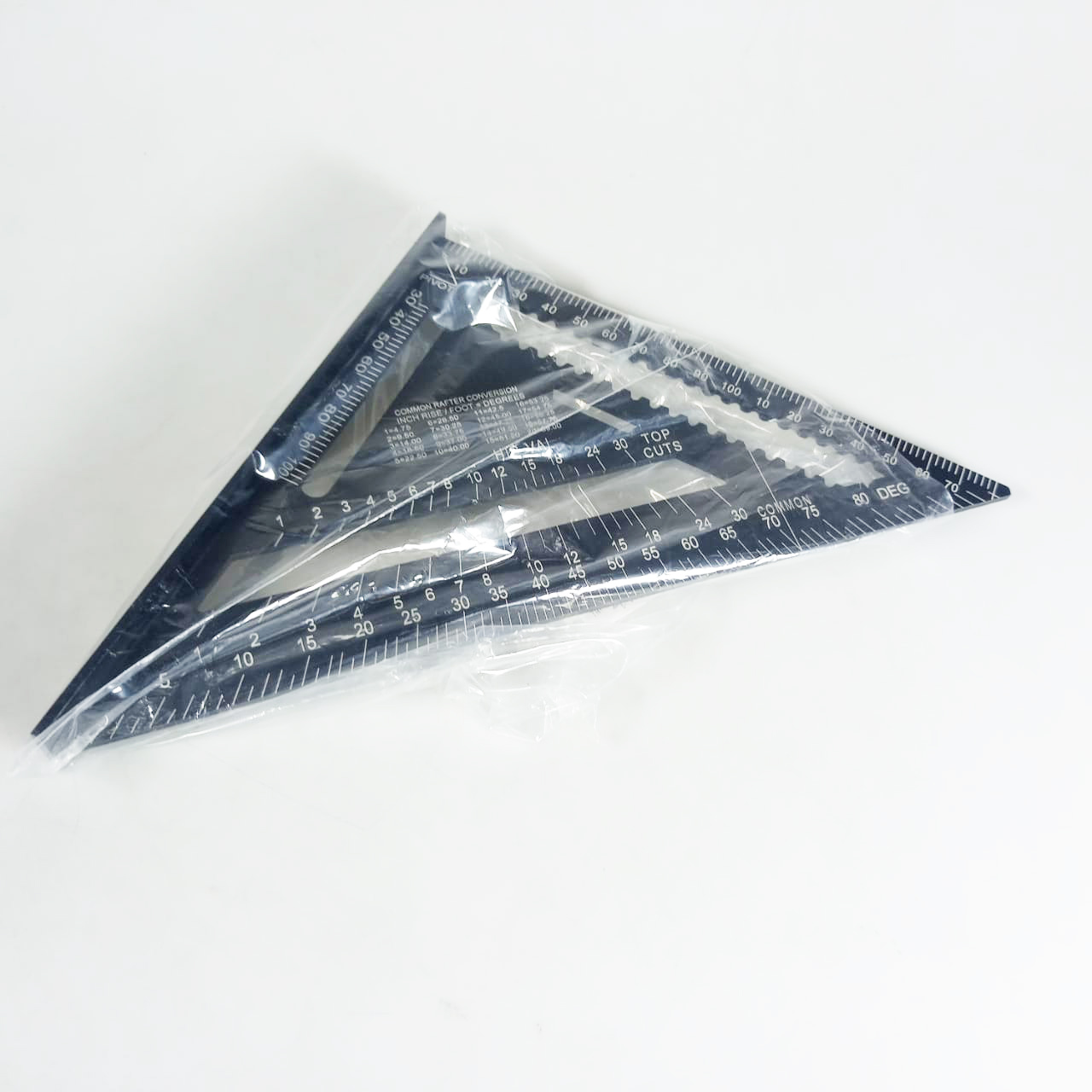 Gambar produk VKTECH Penggaris Siku Mistar Triangle Ruler Aluminium 7 Inch - A10D01