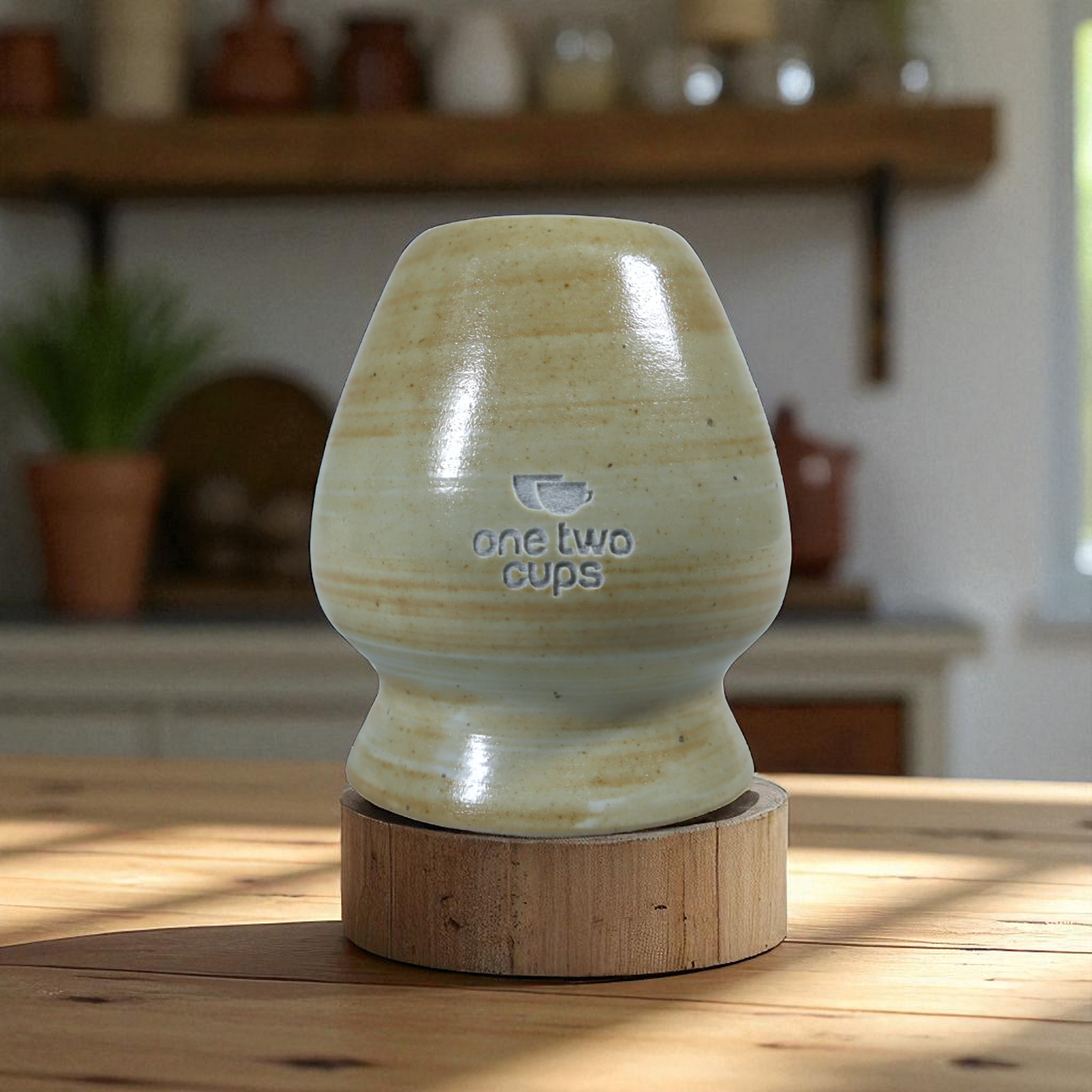 Gambar produk One Two Cups Stand Chasen Matcha Whisk Japanese Tea - D-34