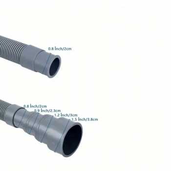 Gambar produk PIPAS Selang Pembuangan Air Mesin Cuci Water Outlet Pipe Hose 2M - PY550
