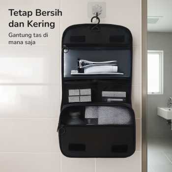 Gambar produk CHADESIEL Tas Travel Make Up Organizer Toiletry Bag with Hook - C150