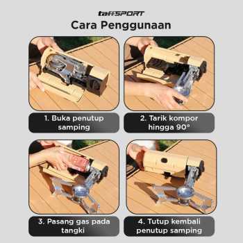 Gambar produk TaffSPORT Kompor Gas Portable Mini Lipat Ultralight Camping Stove - PYB-DKS1001