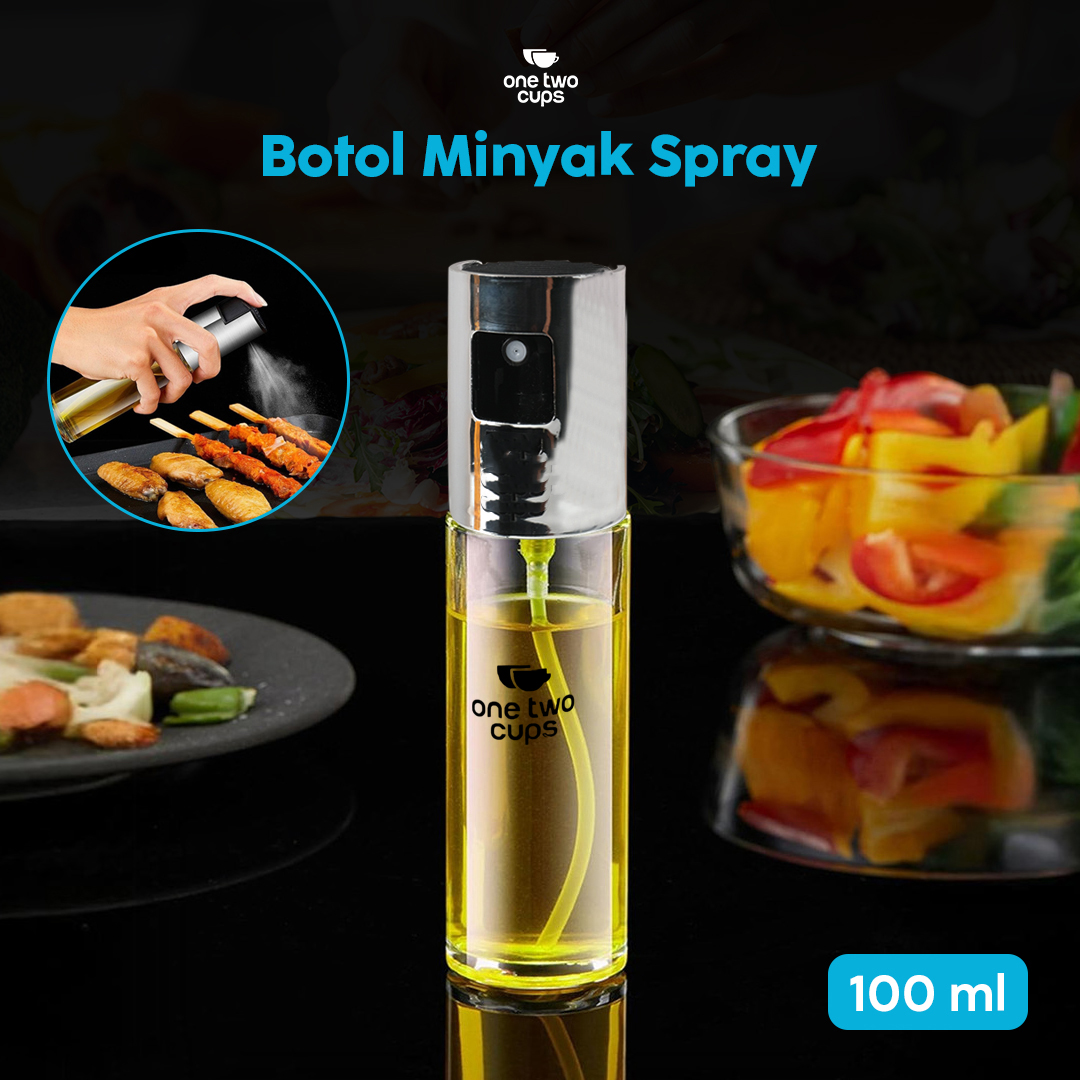 Gambar produk One Two Cups Botol Minyak Spray Olive Oil BBQ Food 100ml - HEA-1075