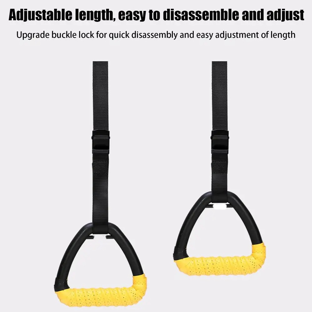 Gambar produk SOTORE Gymnastic Pull Up Ring Non Slip Home Workouts with Strap 1M - SR46