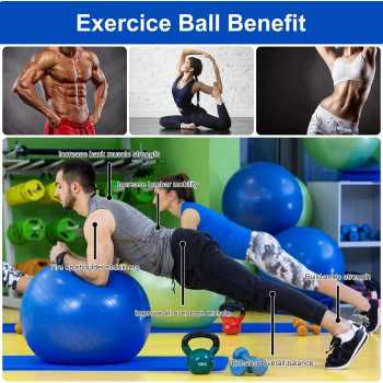 Gambar produk Gym Ball Bola Yoga Pilates Fitness PVC 55cm