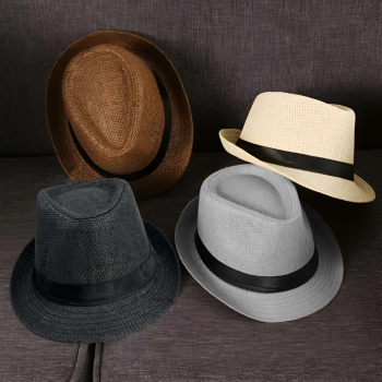 Gambar produk Yingrui Topi Fedora Unisex Laken Hat Jazz Classic Vintage - M-58