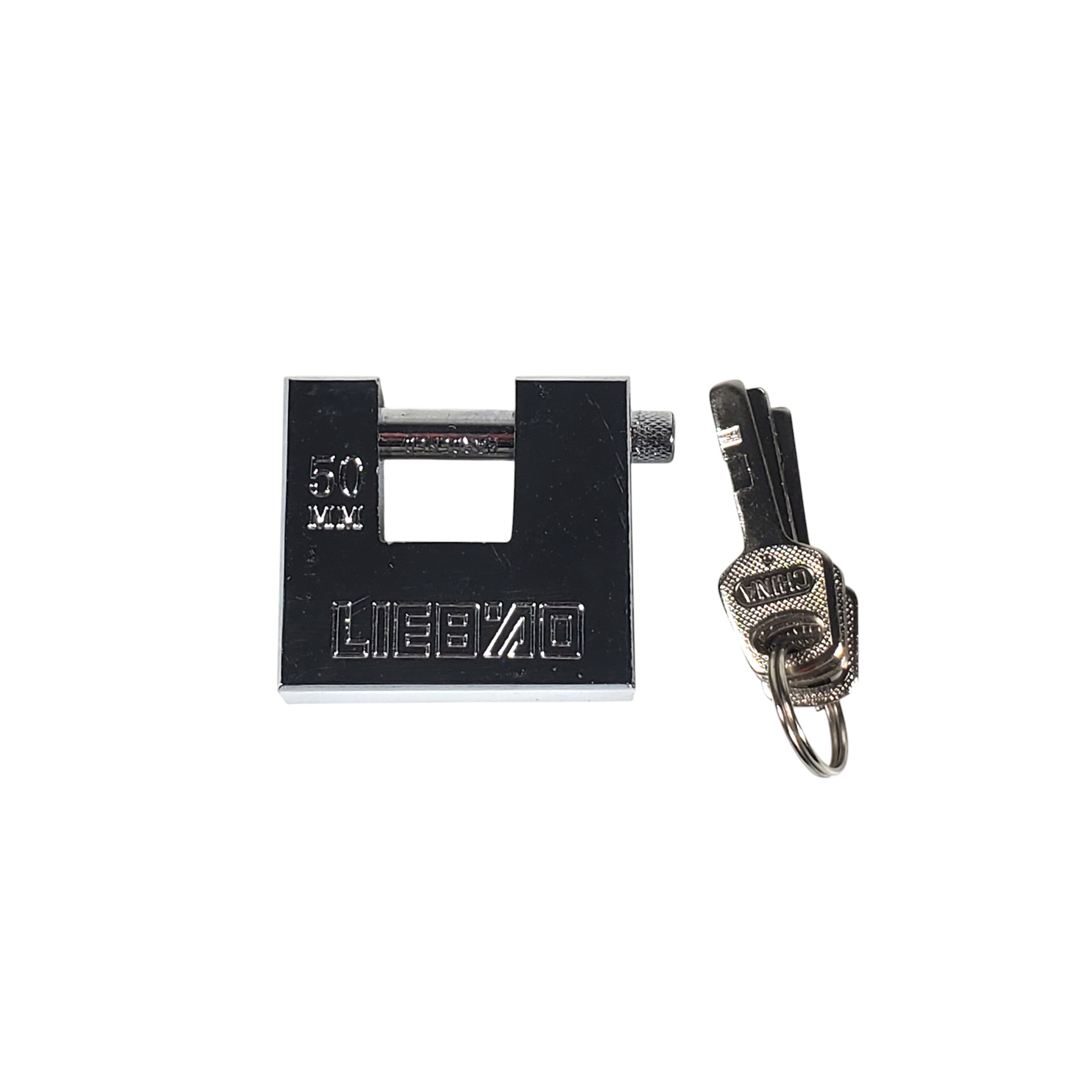 Gambar produk LIEBAO Gembok Kotak Panzer Pengunci Lurus Anti Maling Hardened Steel 50mm - ST-456