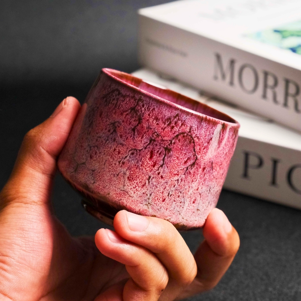 Gambar produk FLAMBE Gelas Keramik Kopi Teh Vintage Japanese Style Ceramic Cup 200ml - FB014