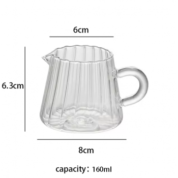 Gambar produk YWDL Teko Teh Pitcher Coffee Milk Jug Borosilicate Glass 160ml - YD6