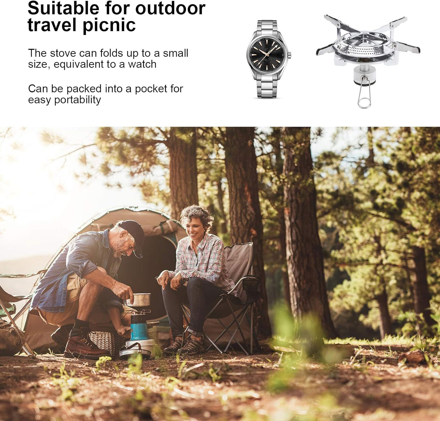 Gambar produk JO Kompor Gas Portable Mini Outdoor Ultralight Camping Stove - KL-S2