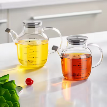 FMA Botol Minyak Borosilicate Glass Oil Pot Leakproof Heat-Resistant - FM-2PL