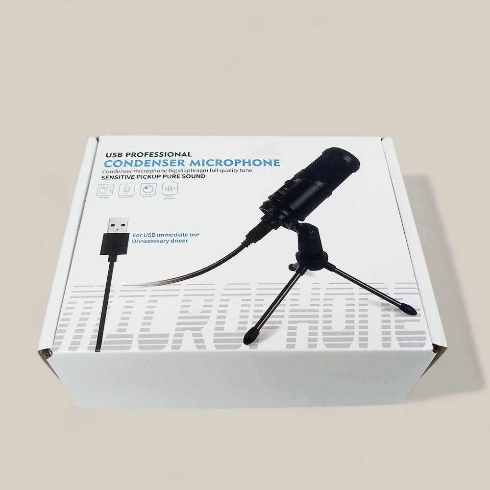 Gambar produk Marsnaska Mikrofon Kondenser USB Condenser Microphone with Stand - BM-65
