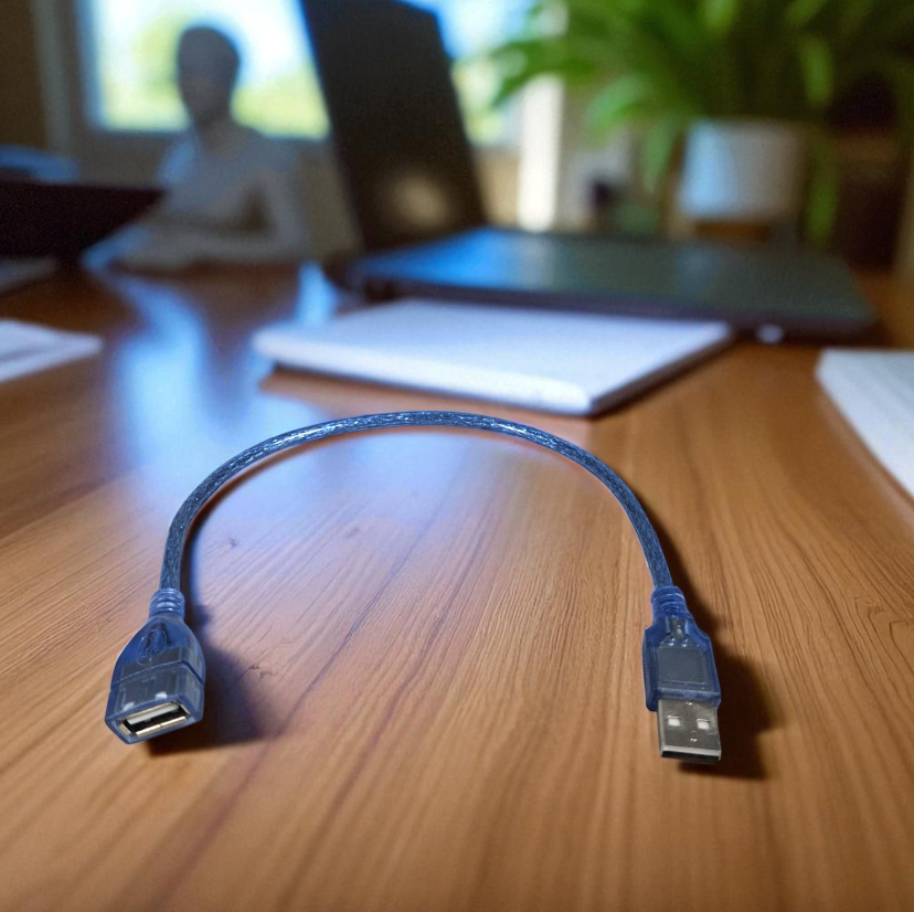 Gambar produk ROBOTSKY Kabel USB Extension Cable 2.0 AM AF 29cm - A13