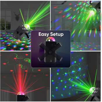 Gambar produk ALIEN Lampu Proyektor Disco 16 Patterns 240V 10W with Remote Control - TC-7007P