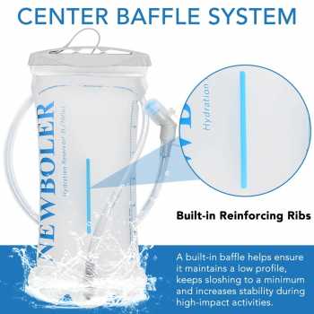 Gambar produk TaffSPORT Kantong Air Minum Water Bladder Food Grade Bite Valve 2L - TFWB-20