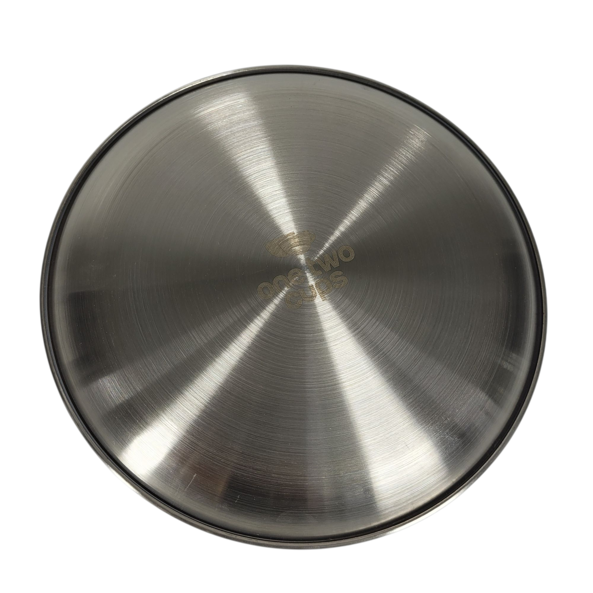 Gambar produk One Two Cups Piring Makan Stainless Steel Elegan Plate European Style 20cm - SN16
