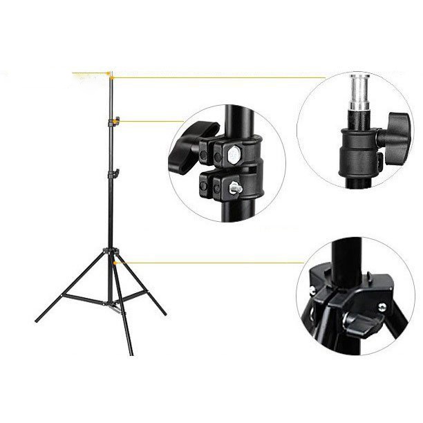 Gambar produk TaffSTUDIO Tripod Portable Lighting Stand for Studio Lighting 2M - SN303