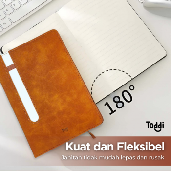 Gambar produk Toddi Buku Jurnal Hardcover Notebook Diary 80 GSM 240 Halaman A5 - TD158