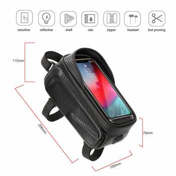Gambar produk TAKEZERO Tas Sepeda Smartphone Holder Earphone Hole Waterproof - TZ47