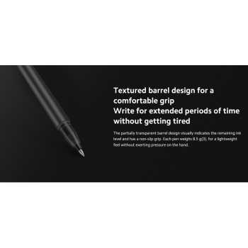 Gambar produk Xiaomi Mi Jumbo Gel Ink Pen Pena Cair Pulpen 0.5mm 10 PCS - MJZXB02WC