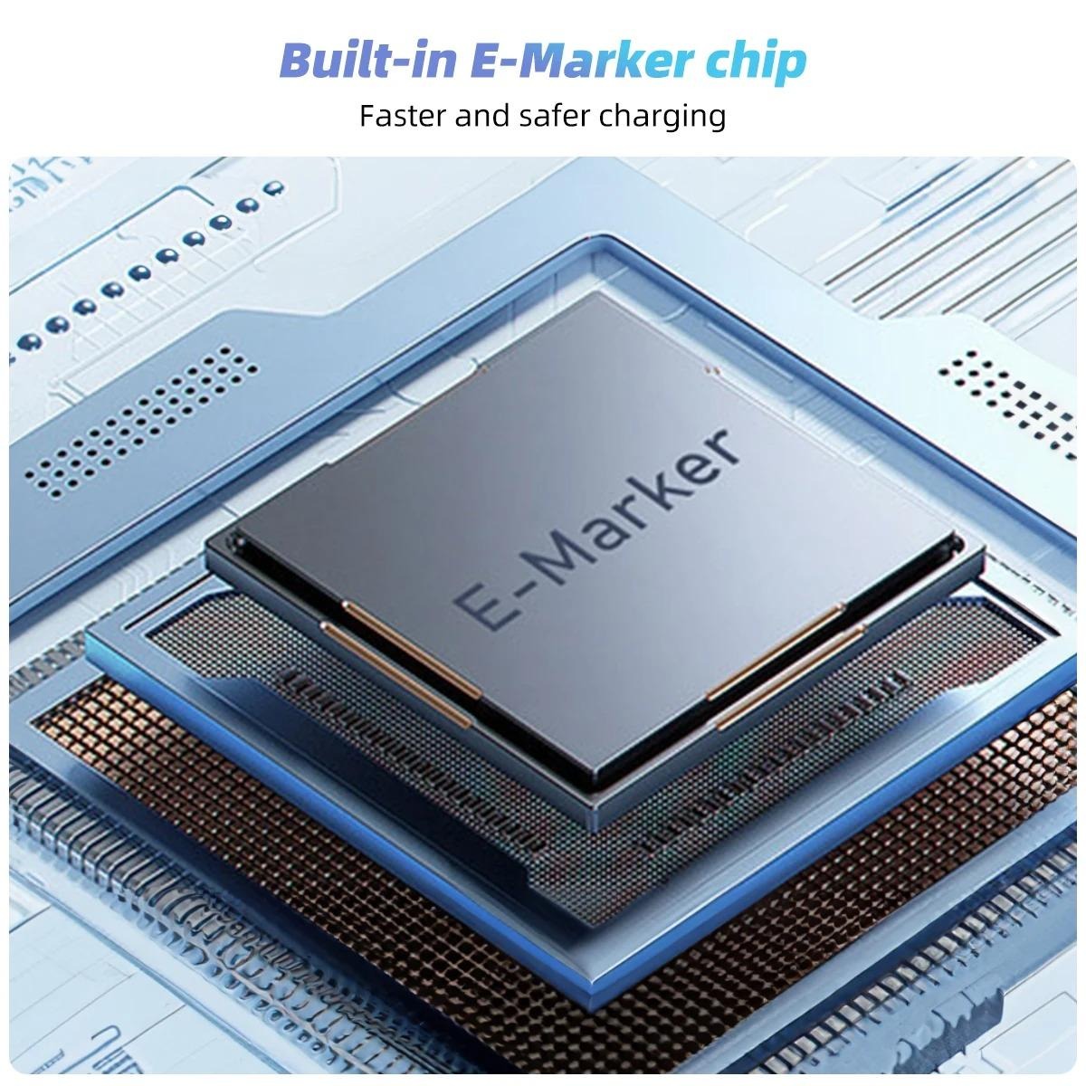Gambar produk DIXSG Kabel USB Type C to Type C Fast Charging Thunderbolt 240W 14cm Straight - D13