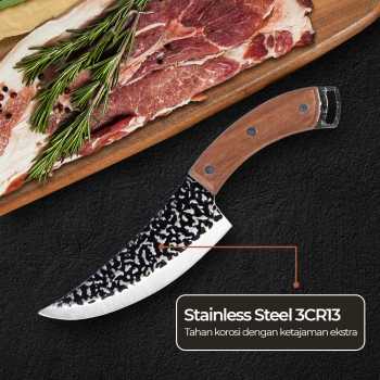 Gambar produk ALLWIN Pisau Daging Tajam Stainless Steel 3Cr13 Forged Butcher Knife - D1